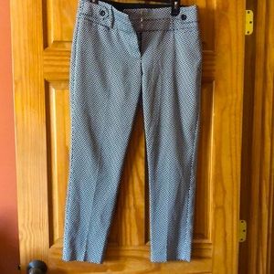 Cute multi pattern work style capri pant